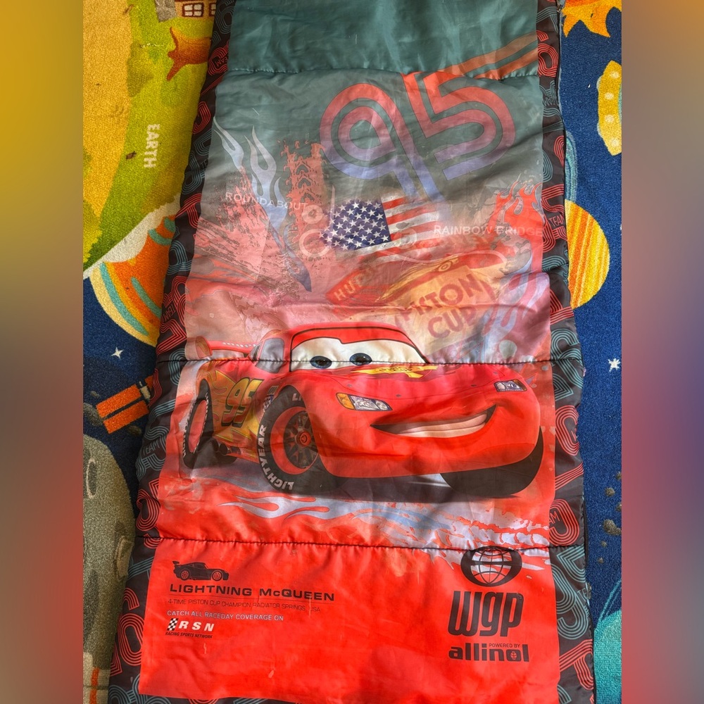 Disney Lightning McQueen Red Sleeping Bag